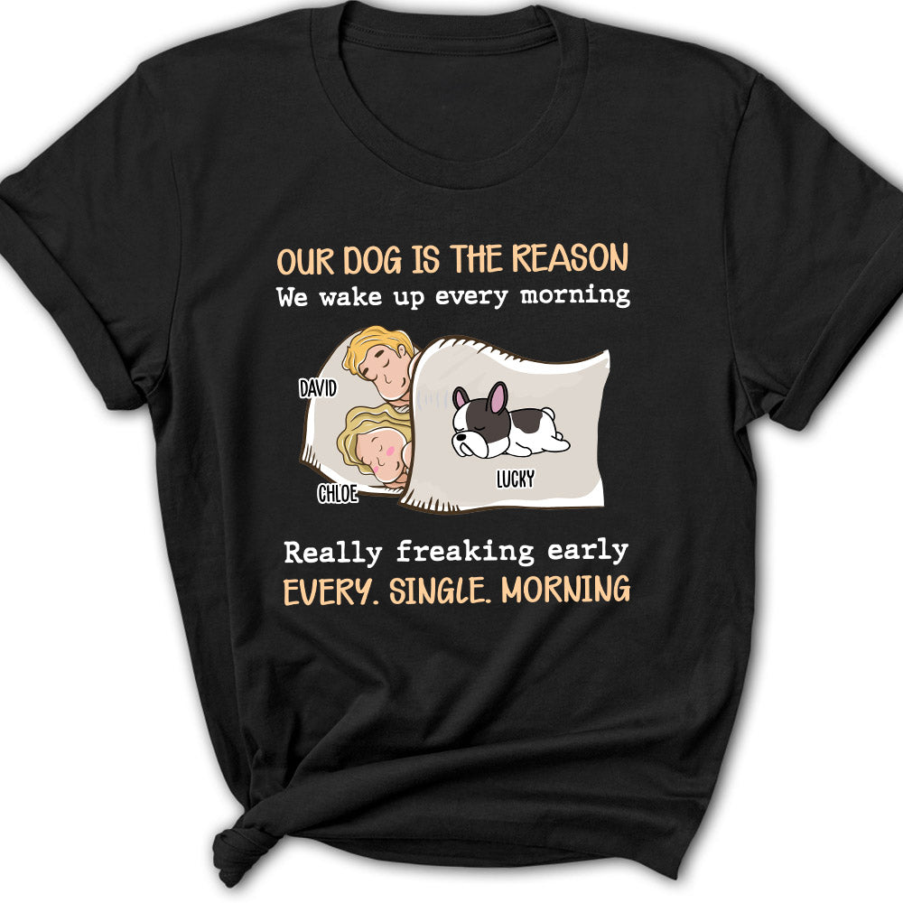Personalized Custom My Pet Reason Couple 2 Women's T - shirt for Pet Lovers