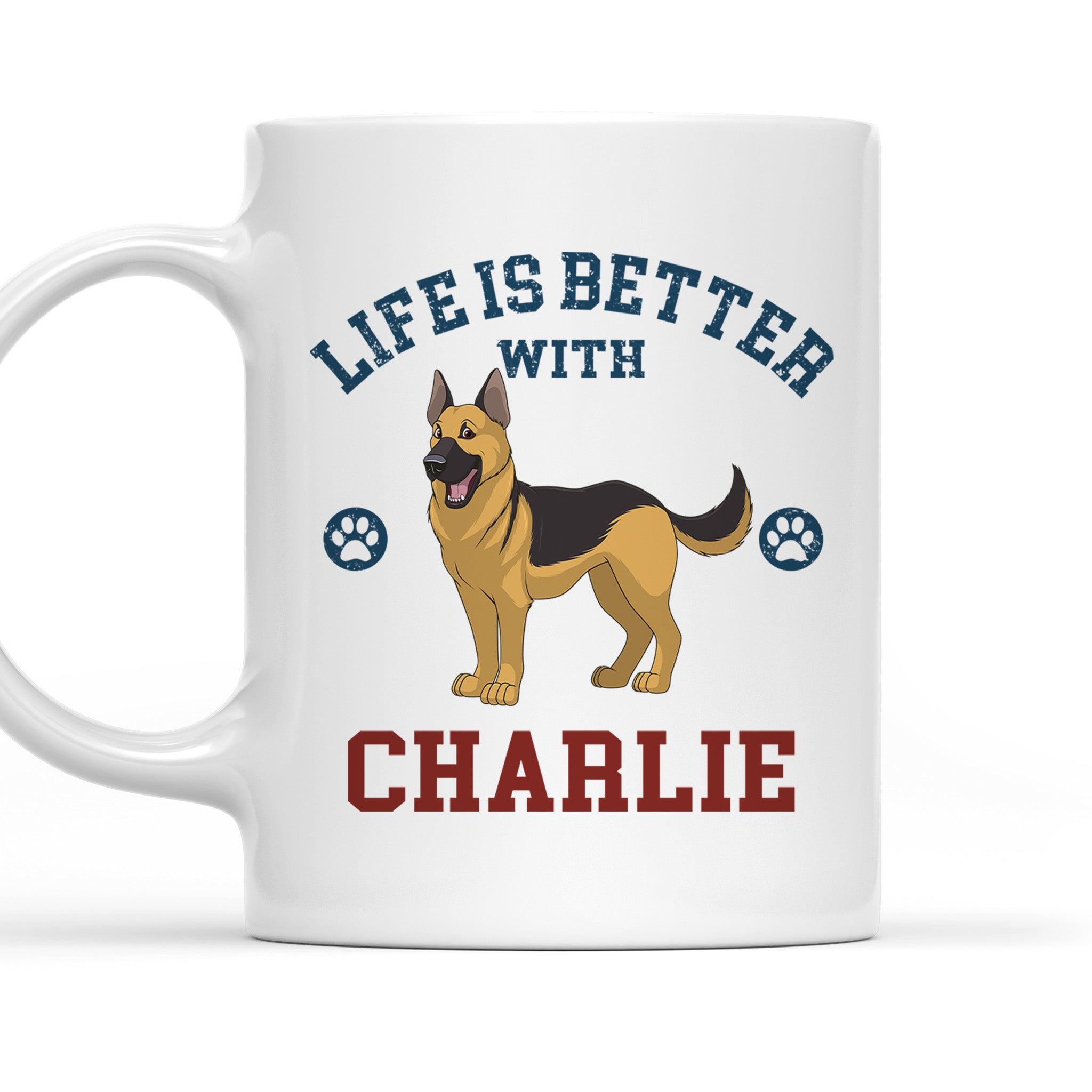 Retro Charm - Personalized Custom Coffee Mug for Pet Lovers