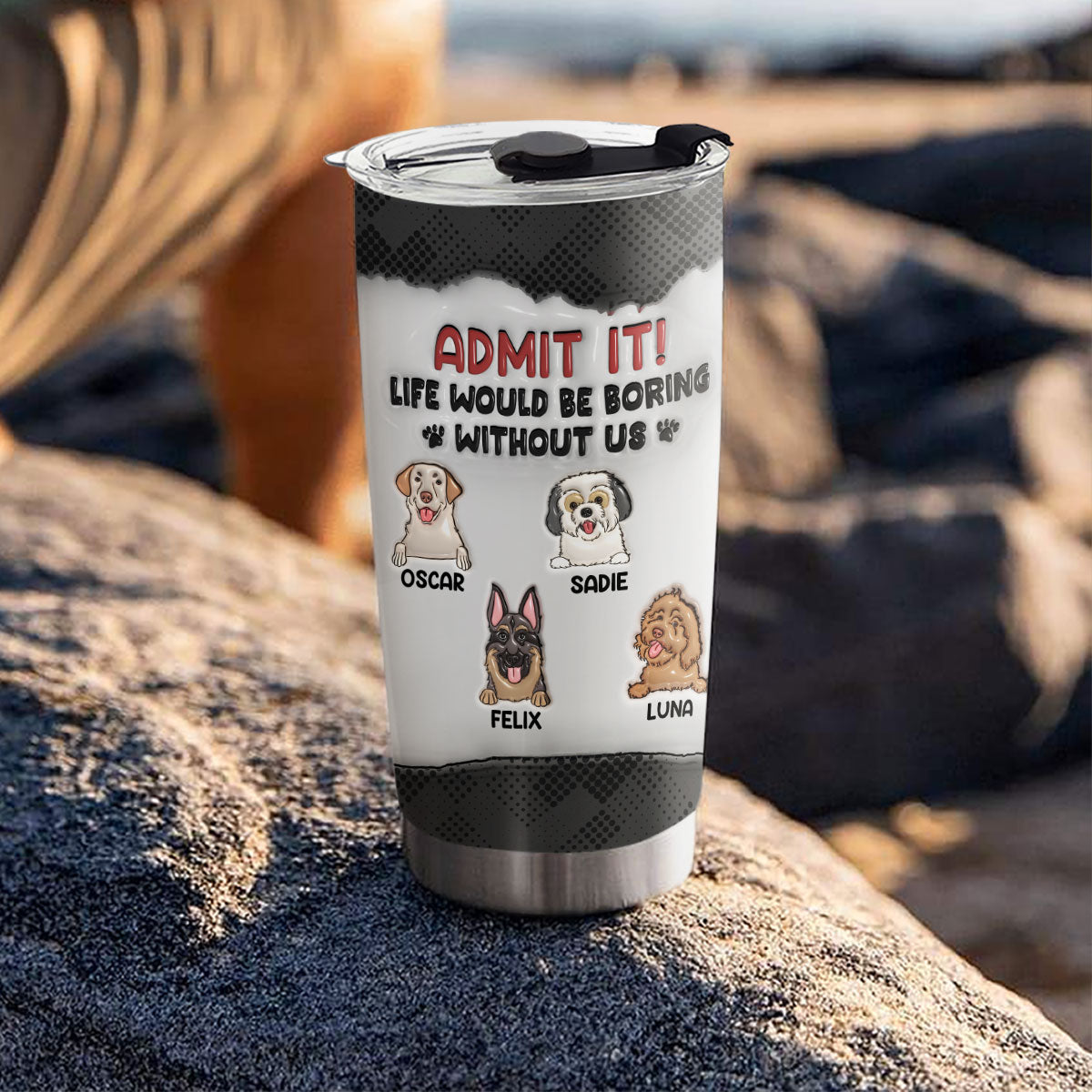 Personalized 3D Inflated Effect Tumbler: Make Life Less Boring