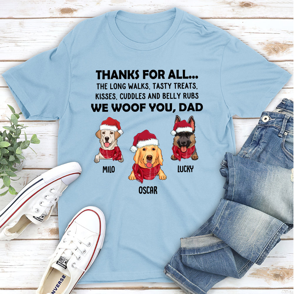 Christmas Personalized Unisex T-Shirt - Ideal Gift for Pet Lovers