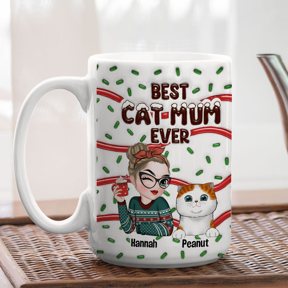 Top-Rated Personalized 3D Inflated Effect Mug for Fur Moms