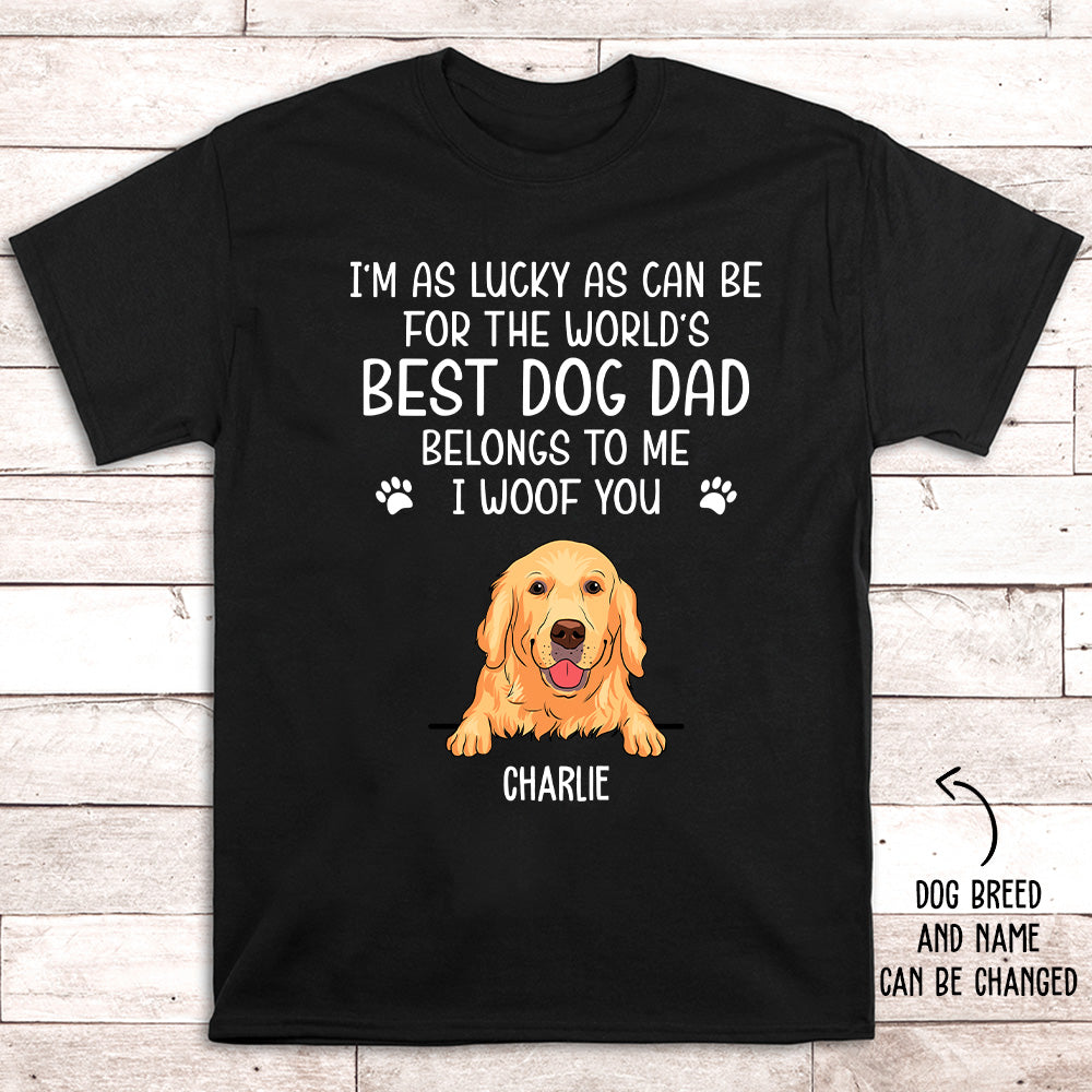 Lucky Personalized Unisex T - shirt: Ideal Gift for Pet Lovers