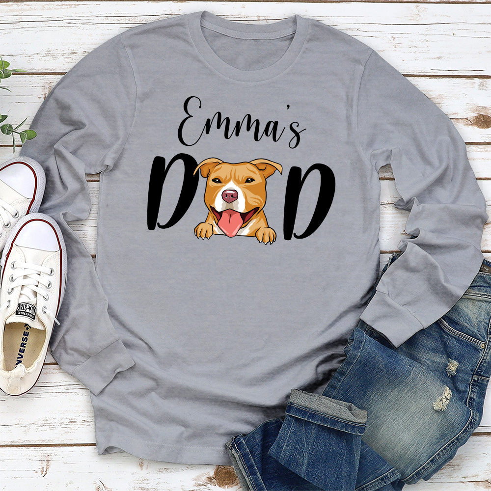 Customizable Long Sleeve Pitbull Owner T-shirt - Ideal Gift for Pet Lovers
