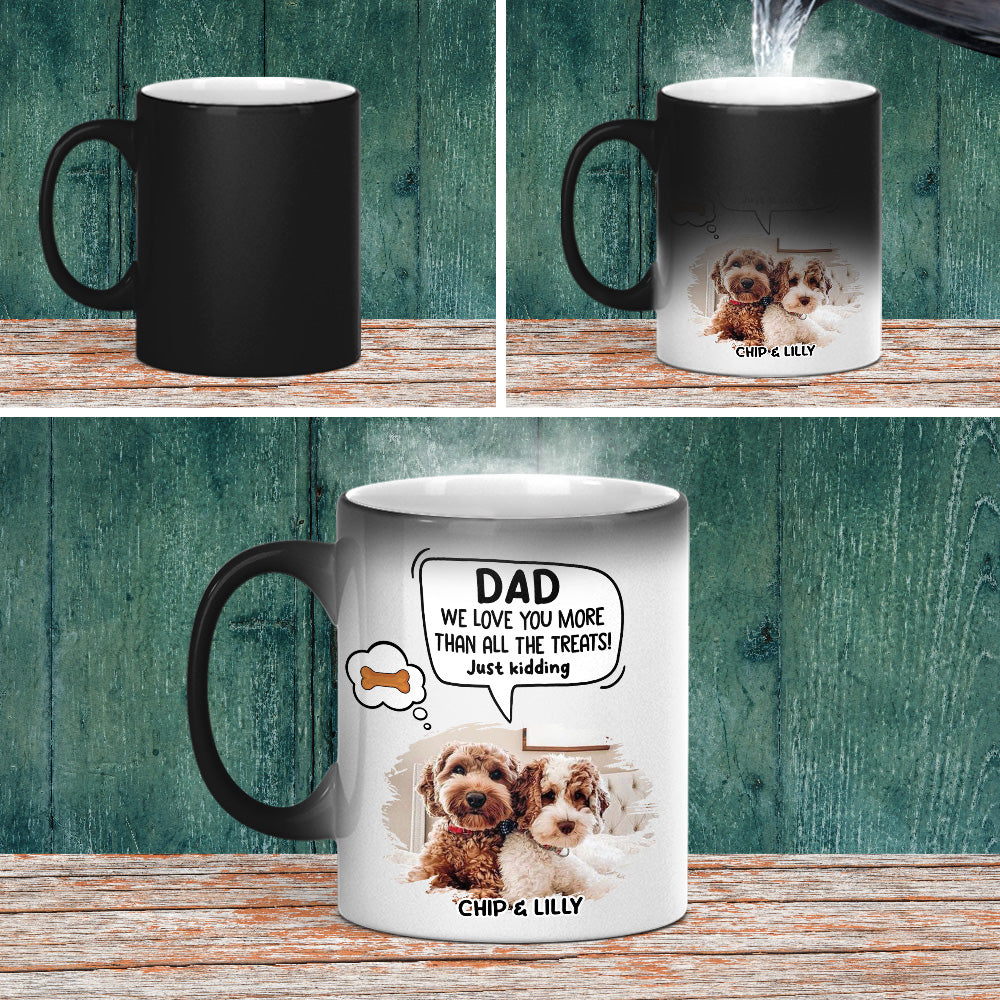 Just Kidding - Personalized Custom Color - Changing Mug: Ideal Gift for Pet Lovers