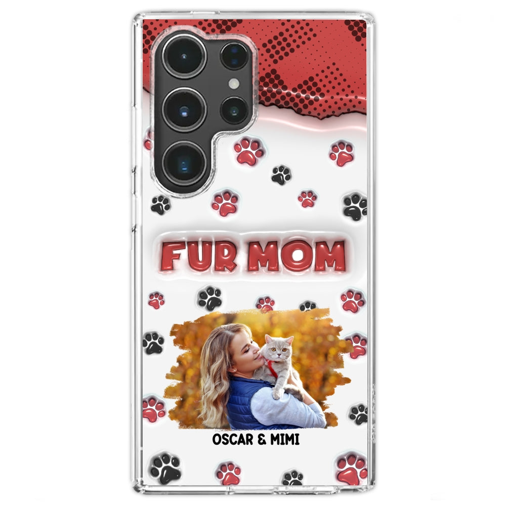 Fur Mom Personalized 3D Inflated Effect Custom Photo Phone Case
