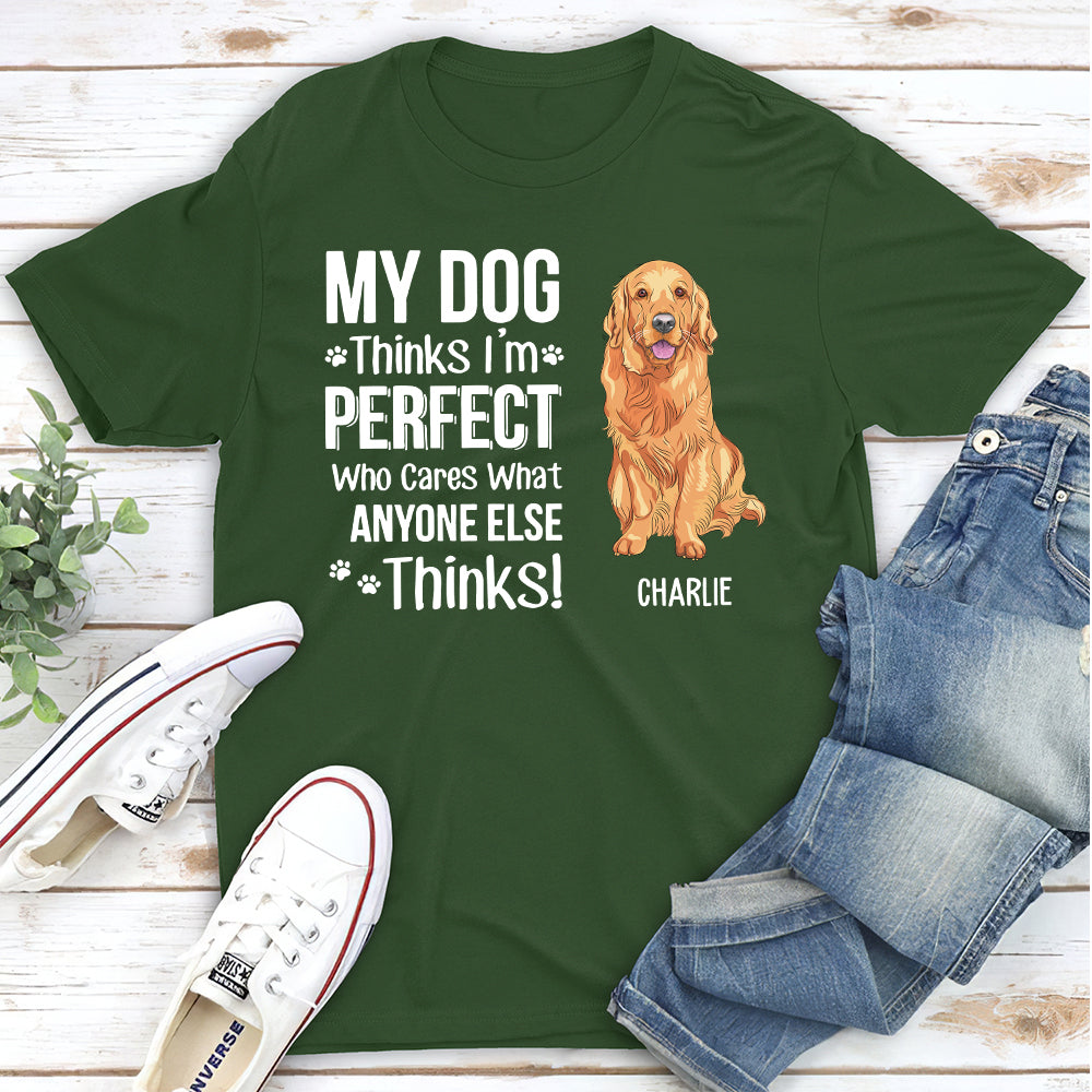 Unique Personalized Unisex T-shirt: Who Cares What Others Think - Ideal for Pet Lovers