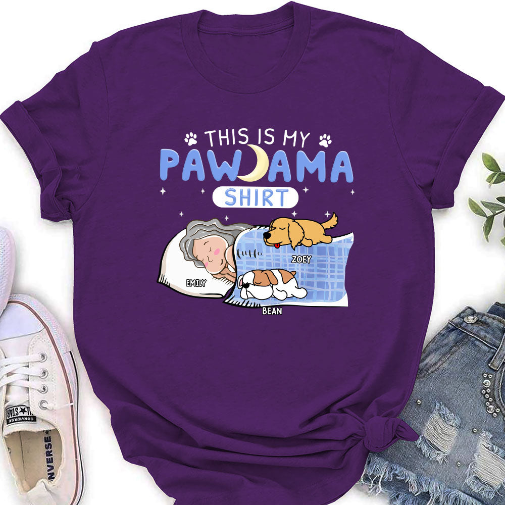 Holiday Personalized Custom Women's Pajama T-shirt - Ideal for Pet Lovers