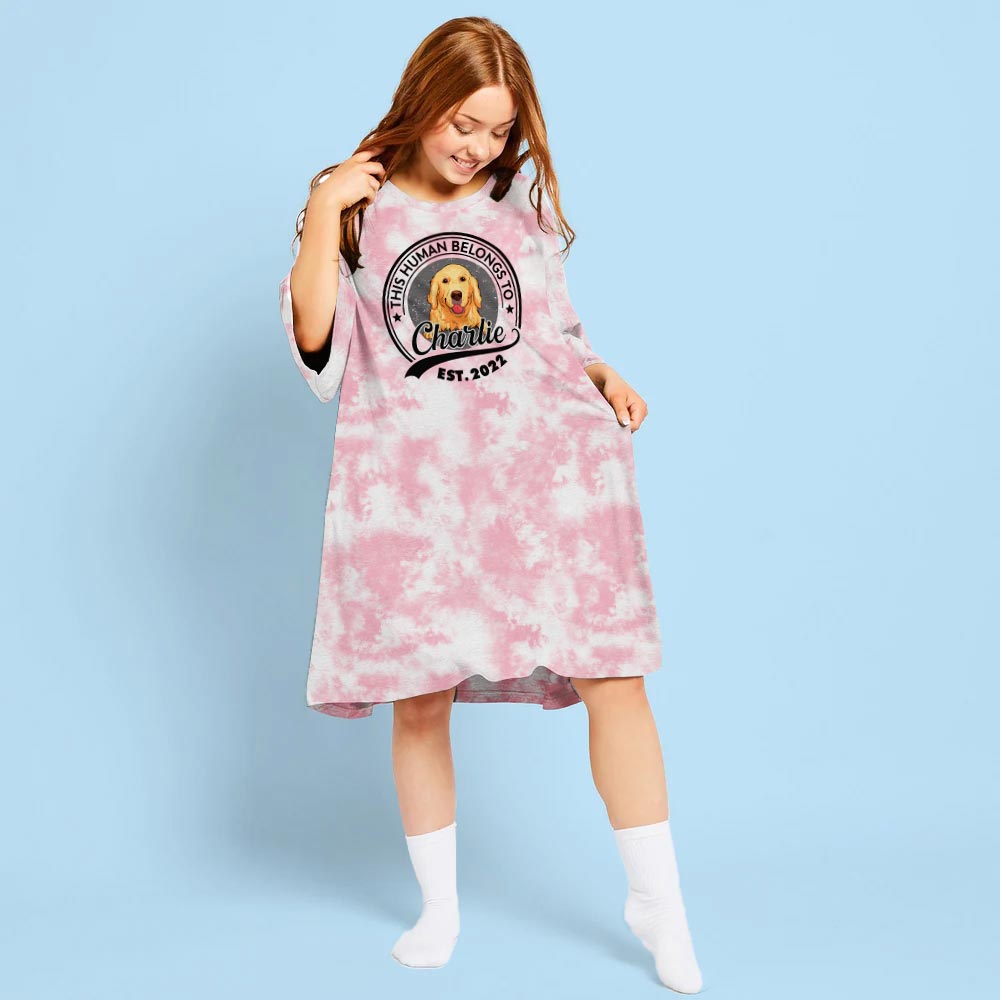 Personalized 3/4 Sleeve Light - Colored Human - Belonging Dress