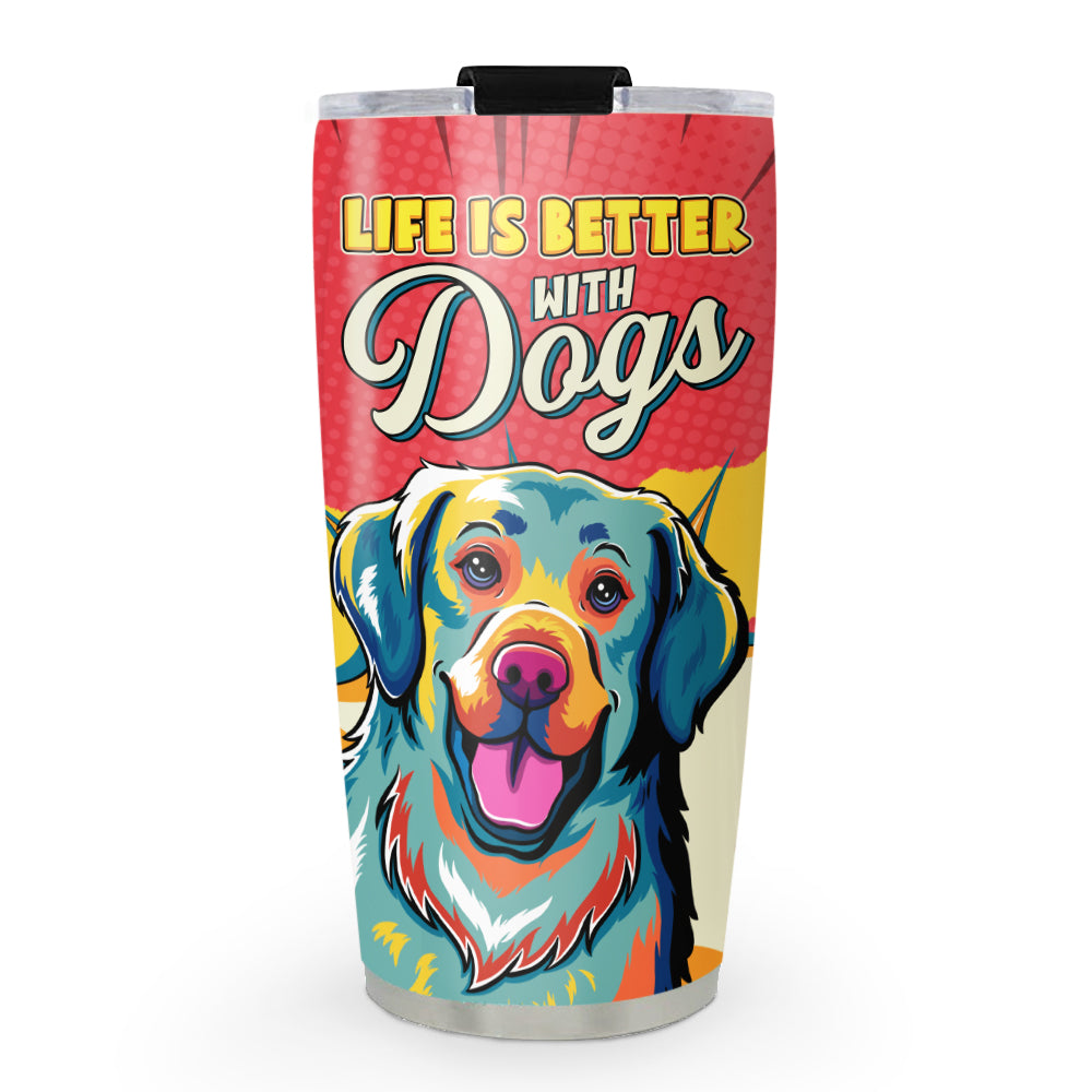 Life Is Better - 20oz Double - Walled Vacuum Insulated Tumbler with Thousands of Cool Designs