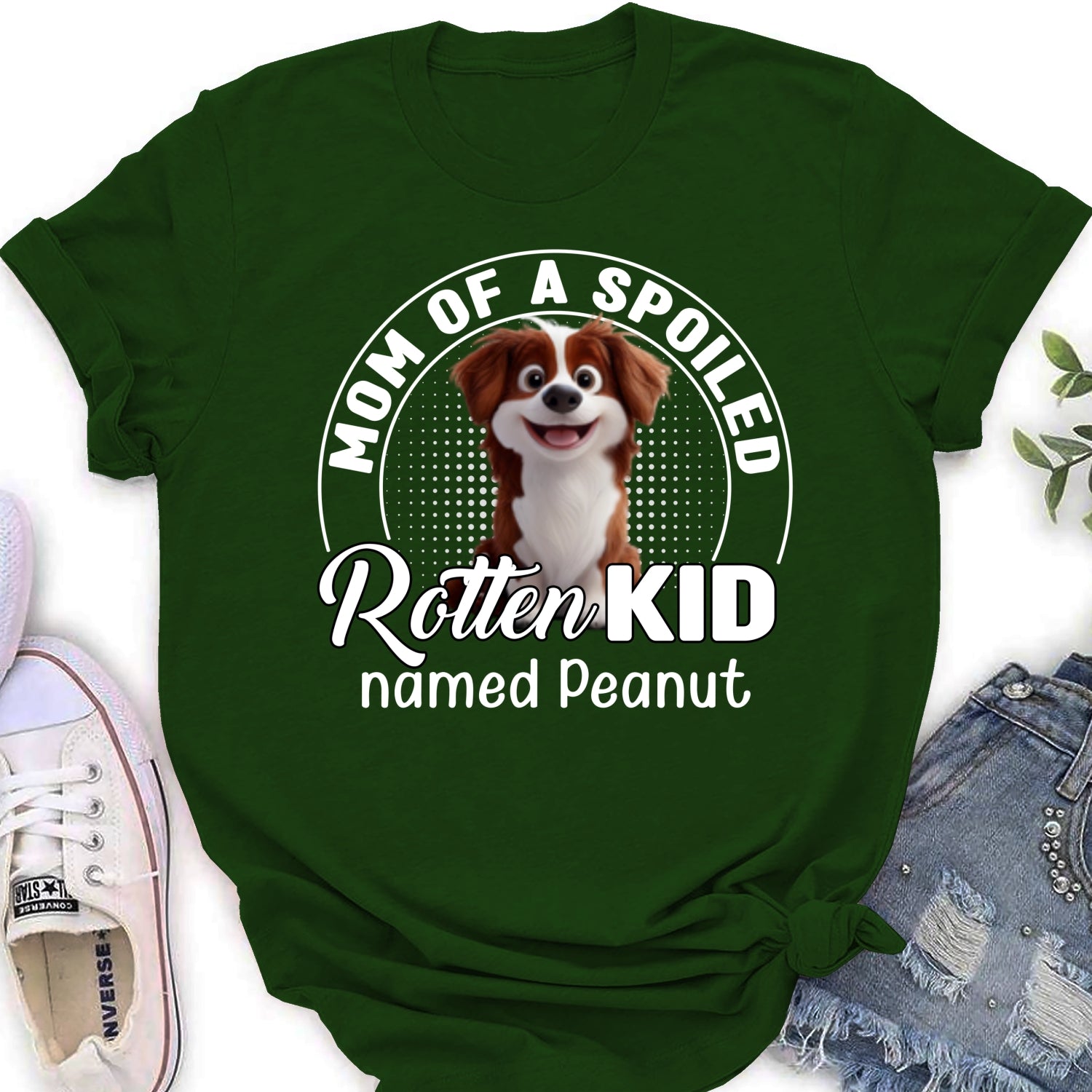Spoiled Rotten Pet Chibi Cartoon - Customizable Women's Personalized T-shirt