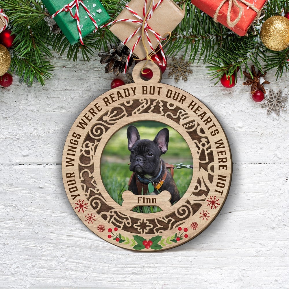 Your Wings - Customizable 2 - Layered Personalized Wood Ornament for Pet Lovers