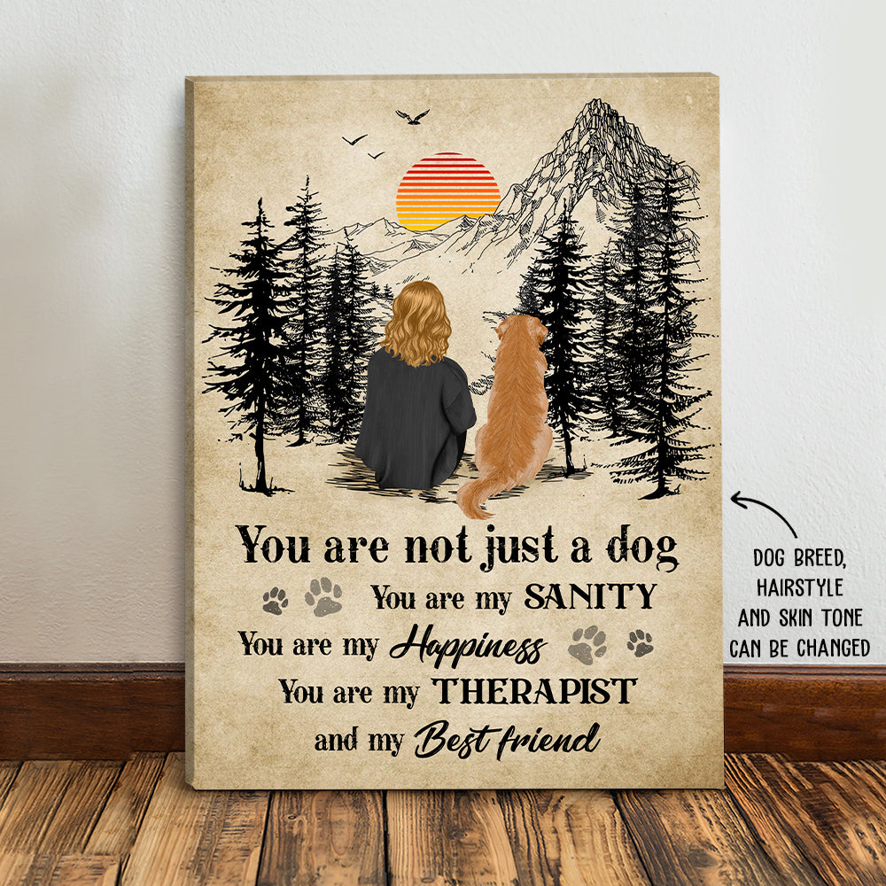 You Are My Happiness - Customizable Personalized Canvas Print for Pet Lovers