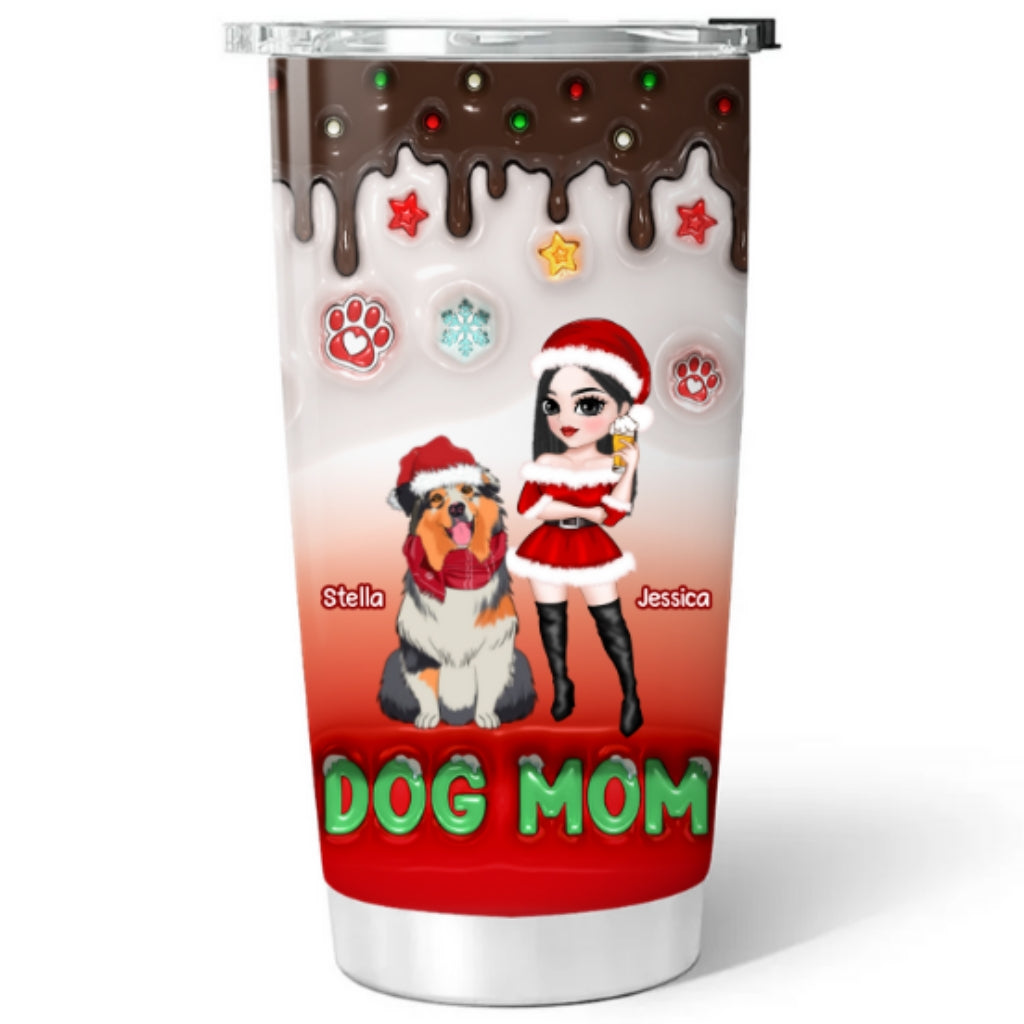 Personalized 3D Inflated Effect Tumbler for Dog Moms