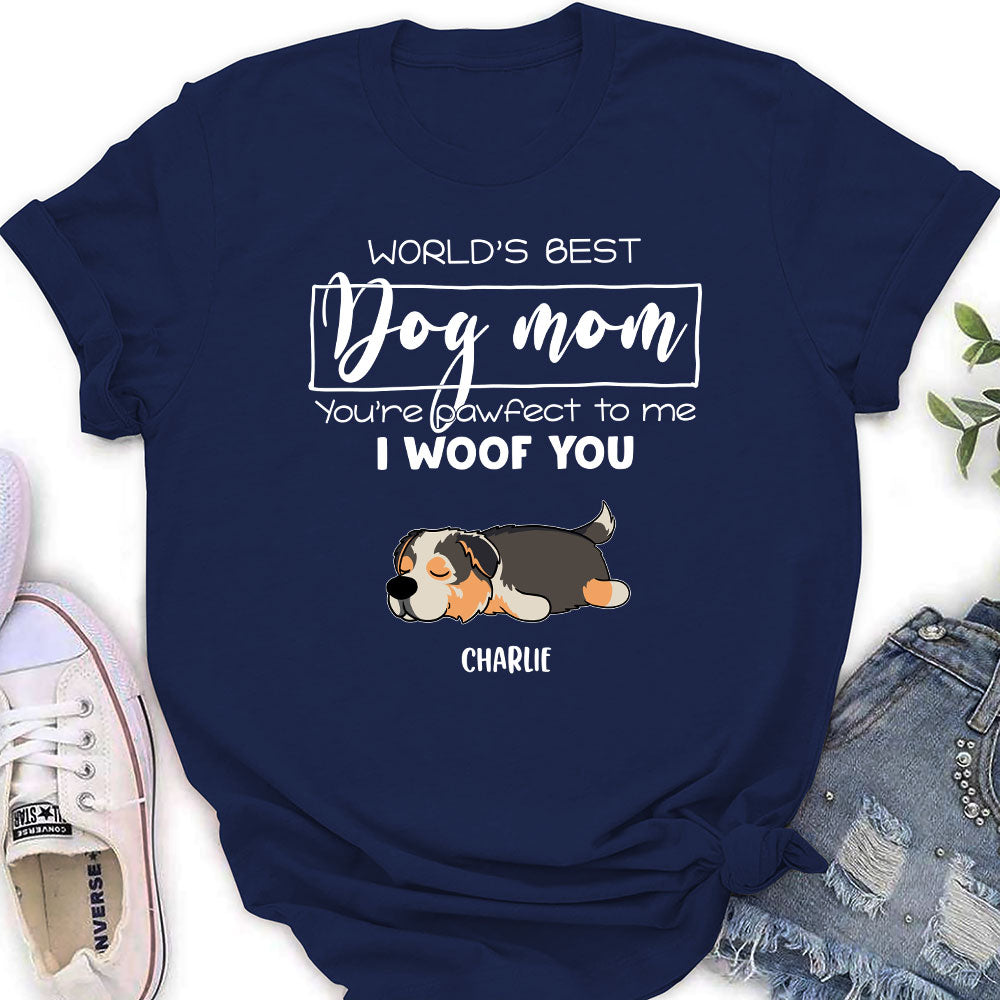 Pawfect Mom - Customizable Personalized Women's Pet Lover T-shirt
