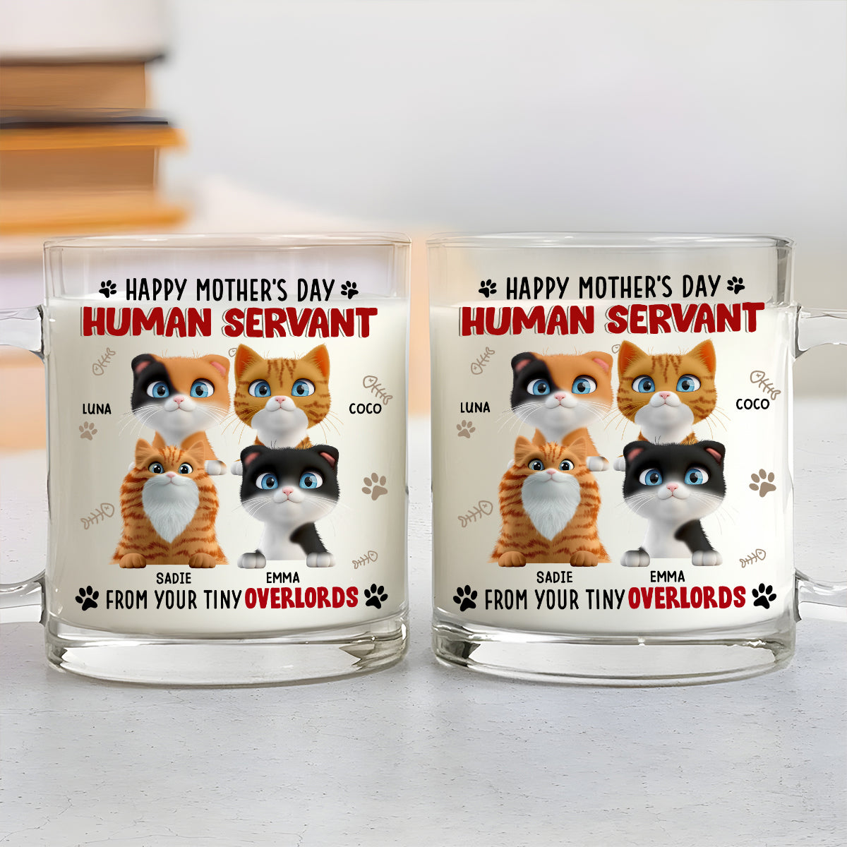 Customizable Personalized Glass Mug - Ideal for Memorable Gifts and Brand Promotion