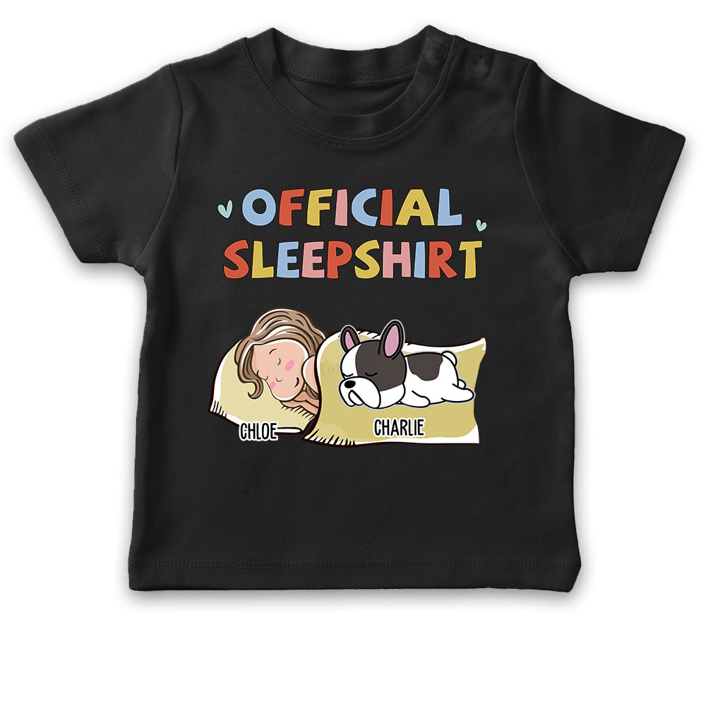 Sleeping Dog Personalized Custom Youth Sleepshirt Version 2 - Ideal T-shirt for Pet Lovers