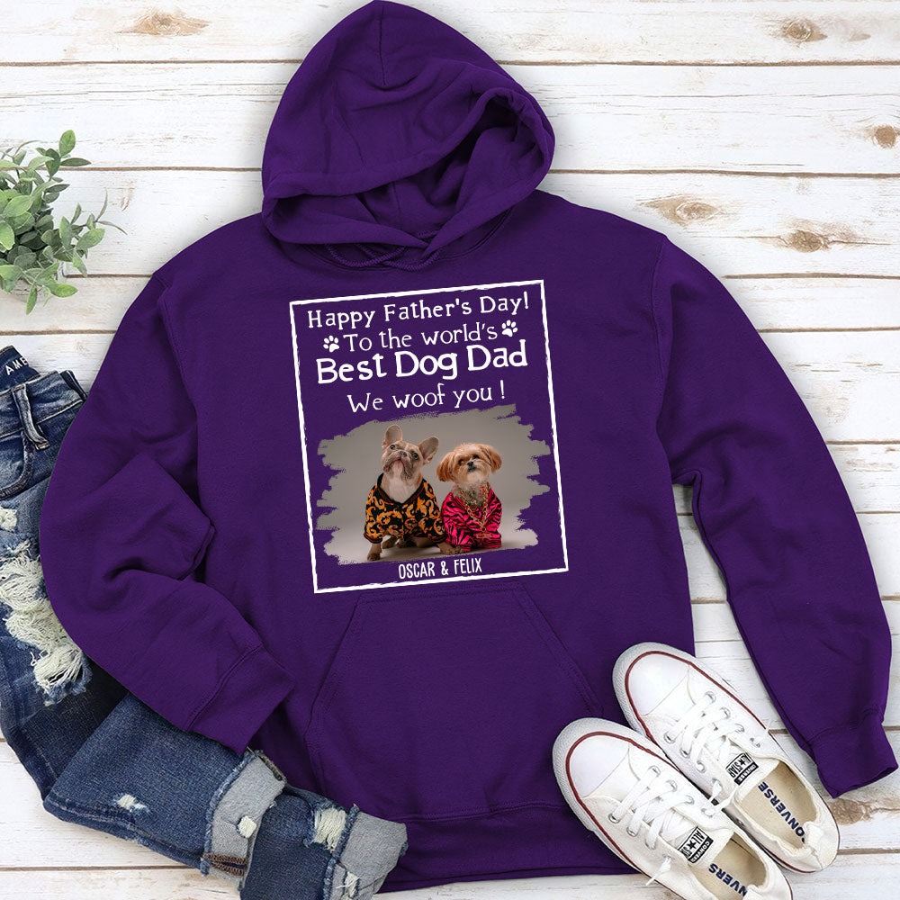 Best Woof! Personalized Custom Hoodie for Dog Dads - The Ultimate Gift