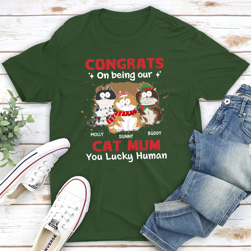 Lucky Human - Customizable Premium Personalized T-shirt for Pet Lovers