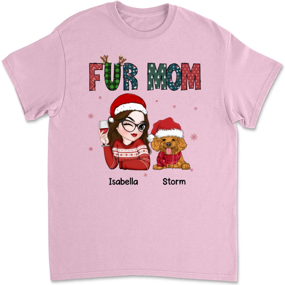 Personalized Unisex 'My Lovely Fur Mom' T-shirt - Ideal Gift for Pet Lovers