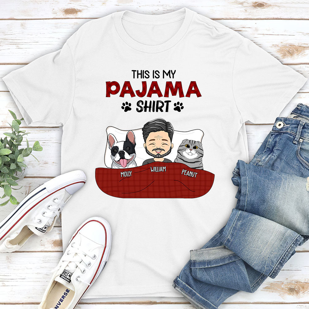 Customizable Personalized Unisex Pet Pajama T - Shirt for Pet Lovers