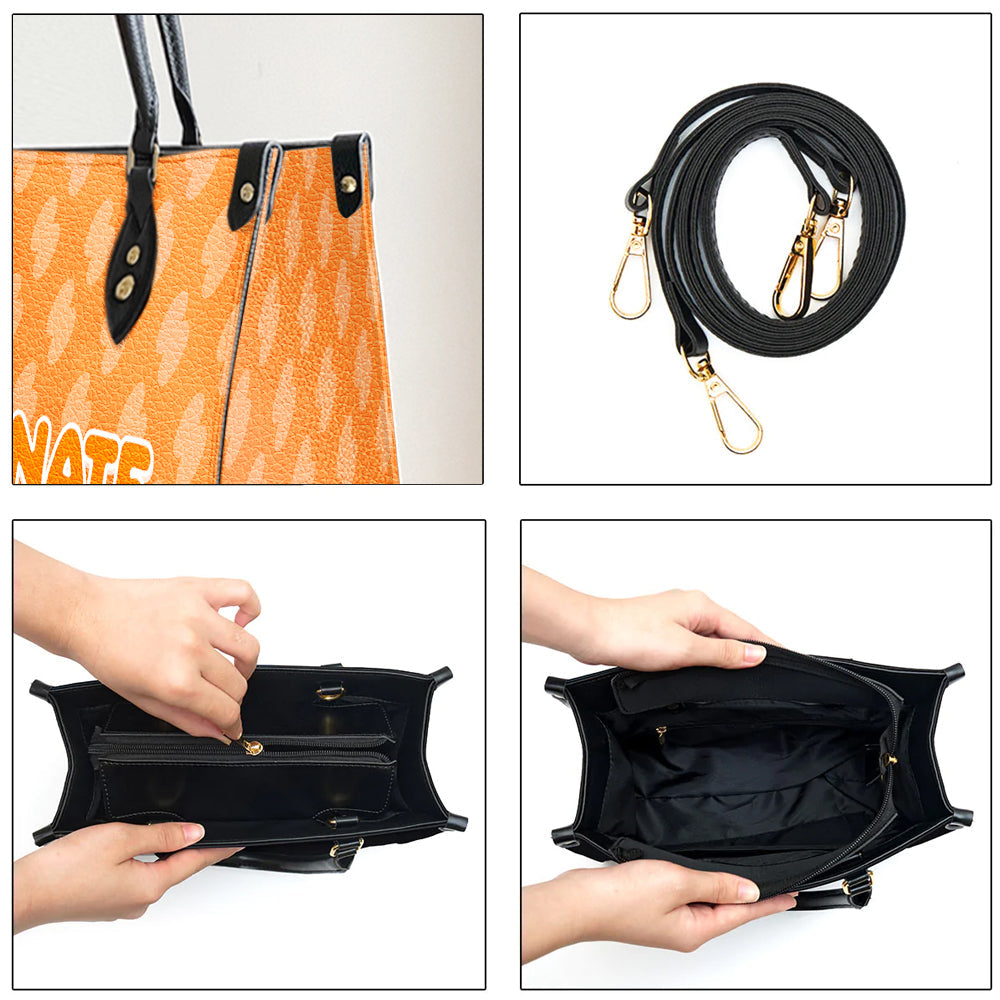 Peace Love Pet - Exclusively Personalized Custom Leather Handbag for Fur Lovers