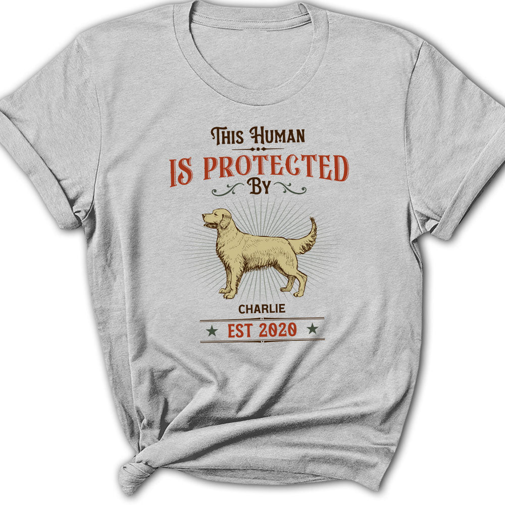 This Human Vintage - Customizable Personalized Women's Pet Lover T-shirt