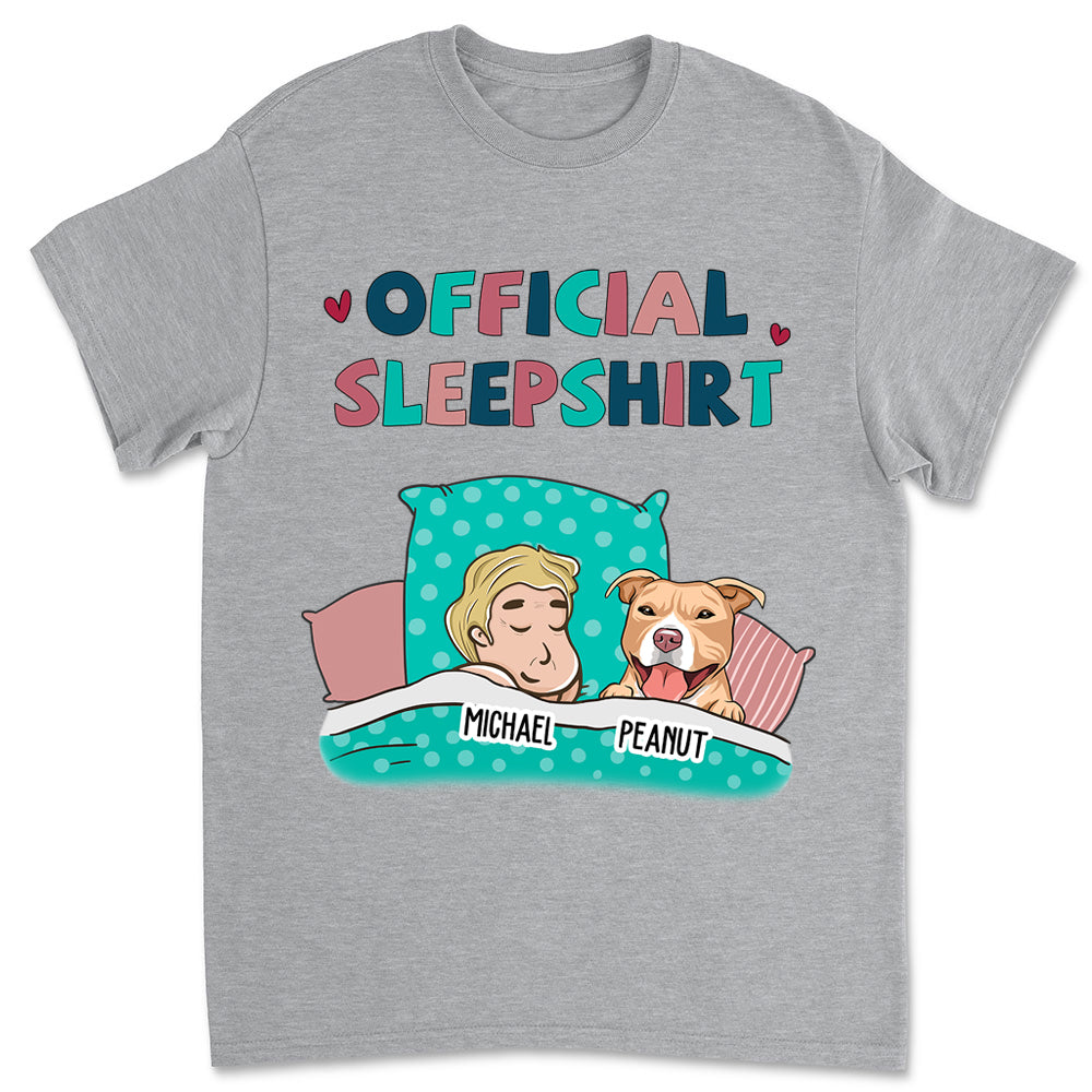 Customizable Dog Lover's Unisex Sleepshirt T-shirt