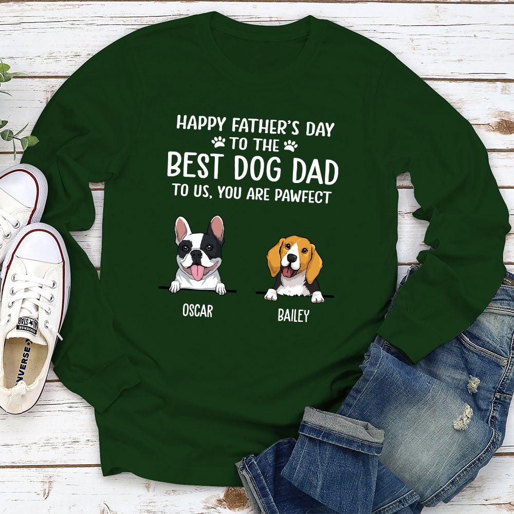 Pawfect Personalized Custom Long Sleeve T-shirt for Dog Moms and Dads