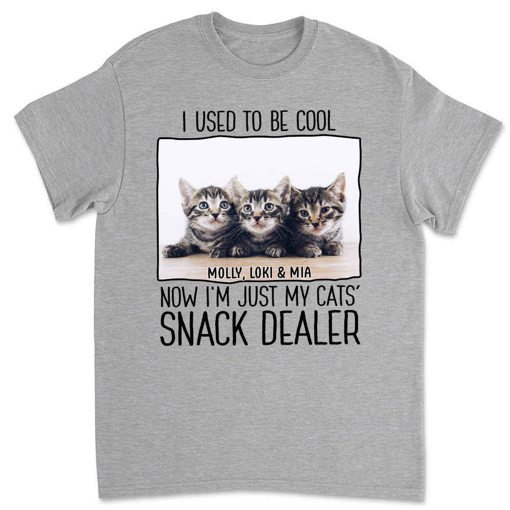 Customizable Unisex Pet Lover's T-shirt with Personalized Pet Snack Dealer Photo