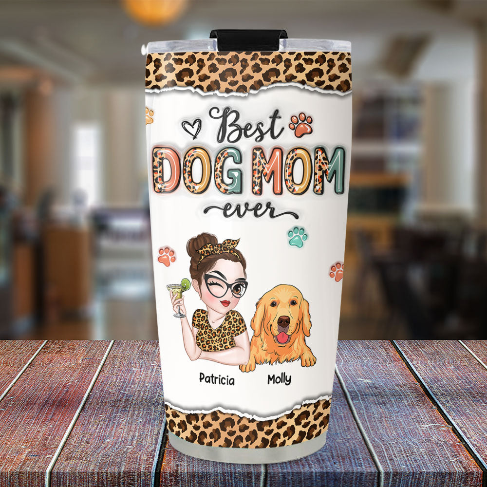 Best Mom Forever - Personalized 3D Inflated Effect Custom Tumbler