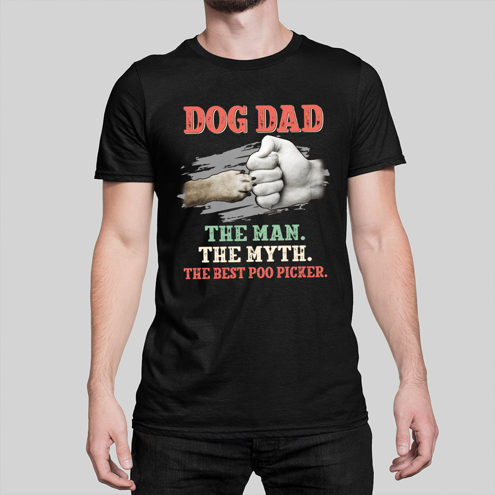 Unique Dog Dad Poo Picker Classic Unisex Cotton T-shirt