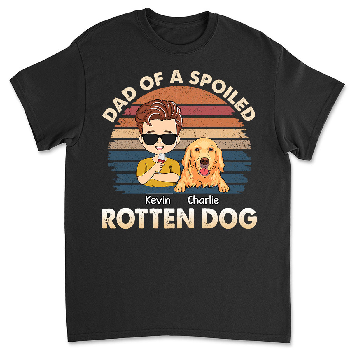 Rotten Dog Version 2 - Customizable Unisex Personalized T - shirt for Pet Lovers