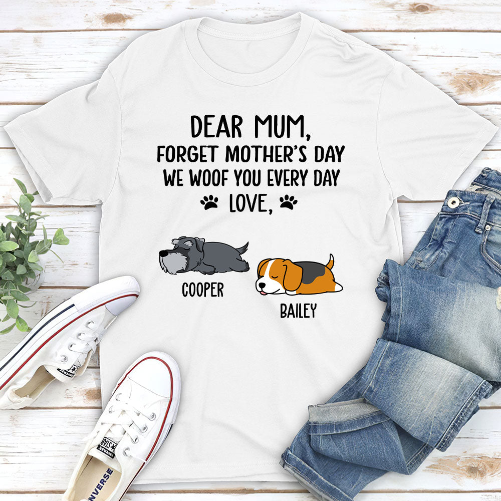 Woof My Dad - Customizable Unisex Personalized T-shirt for Pet Lovers