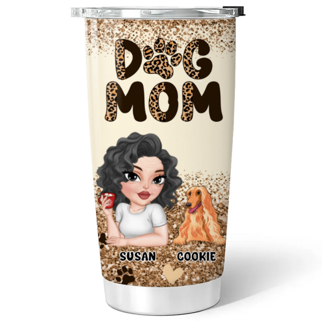 Forever Best Dog Mom - Personalized Custom Stainless Steel Tumbler
