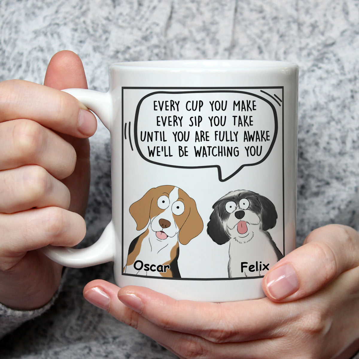 Personalized Custom Coffee Mug - Ideal Gift for Pet Lovers