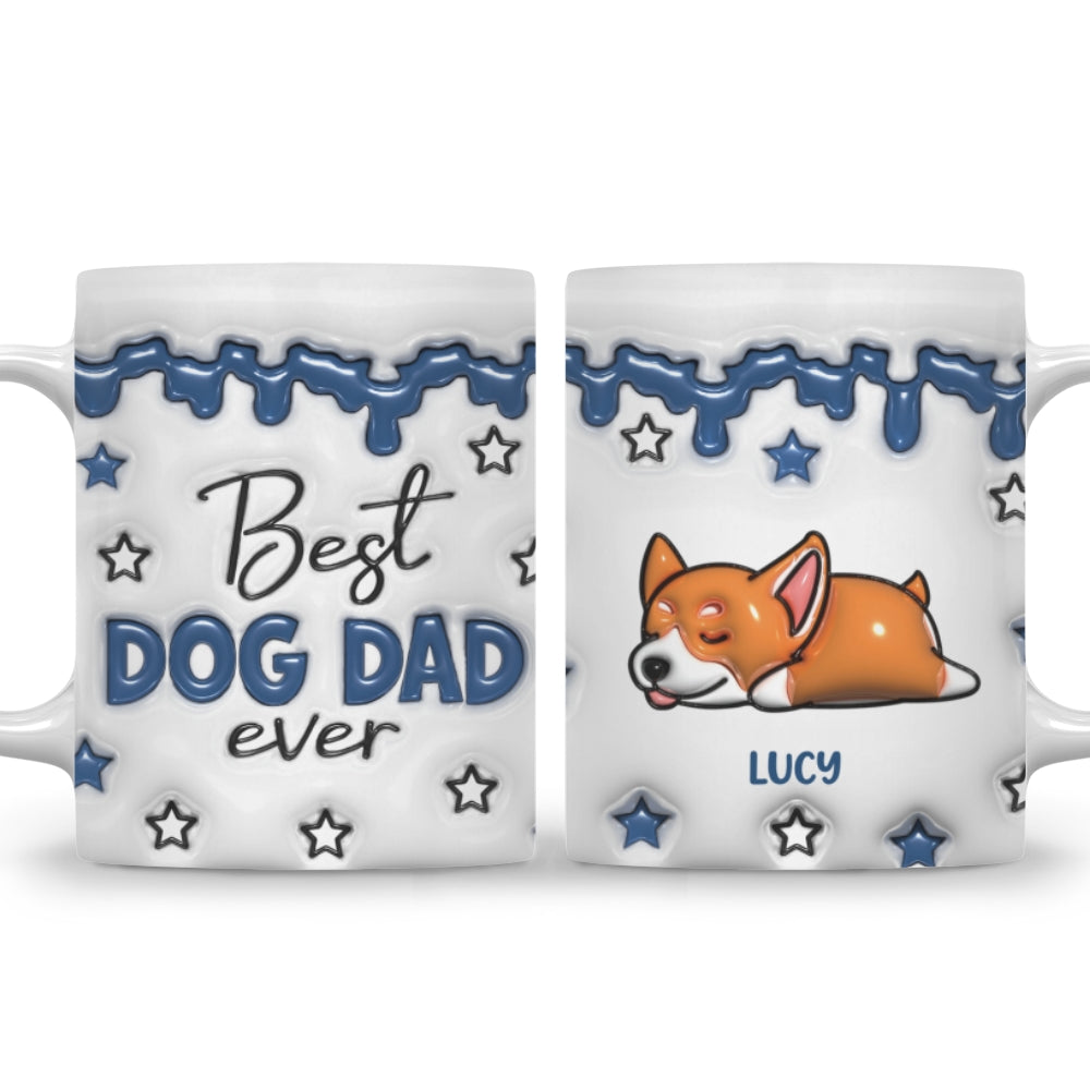 Best Dog Parents - Personalized 3D Inflated Effect Custom Ceramic Mug
