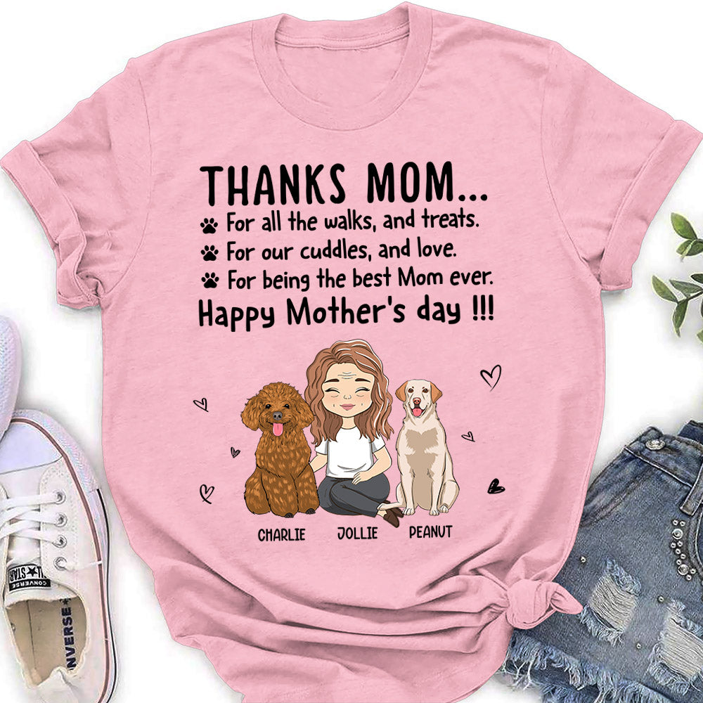 Thanks Mom - Customizable Personalized Women's Pet Lover T-shirt