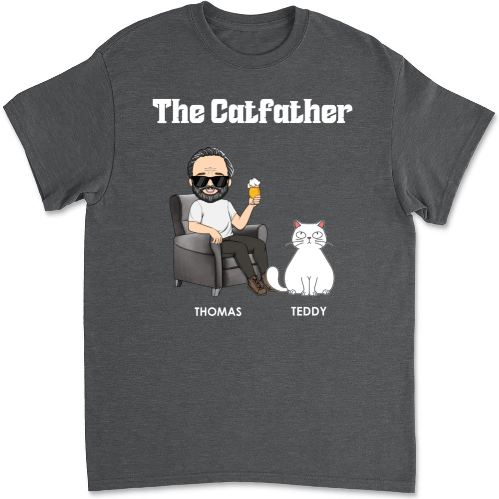 The Catfather - Customizable Unisex Personalized Cat Lover T-shirt