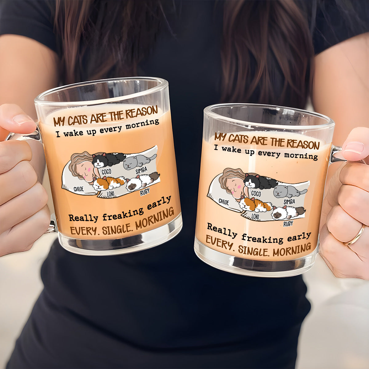 Personalized Custom Glass Mug - The Perfect Way to Wake Up