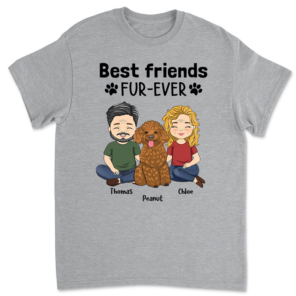 Best Friends Fur-ever Couple Personalized Unisex Custom T-shirt - Ideal Gift for Pet Lovers