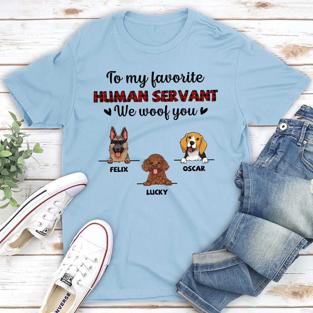 Personalized 'I Woof You' Unisex T-shirt - Ideal Gift for Pet Lovers