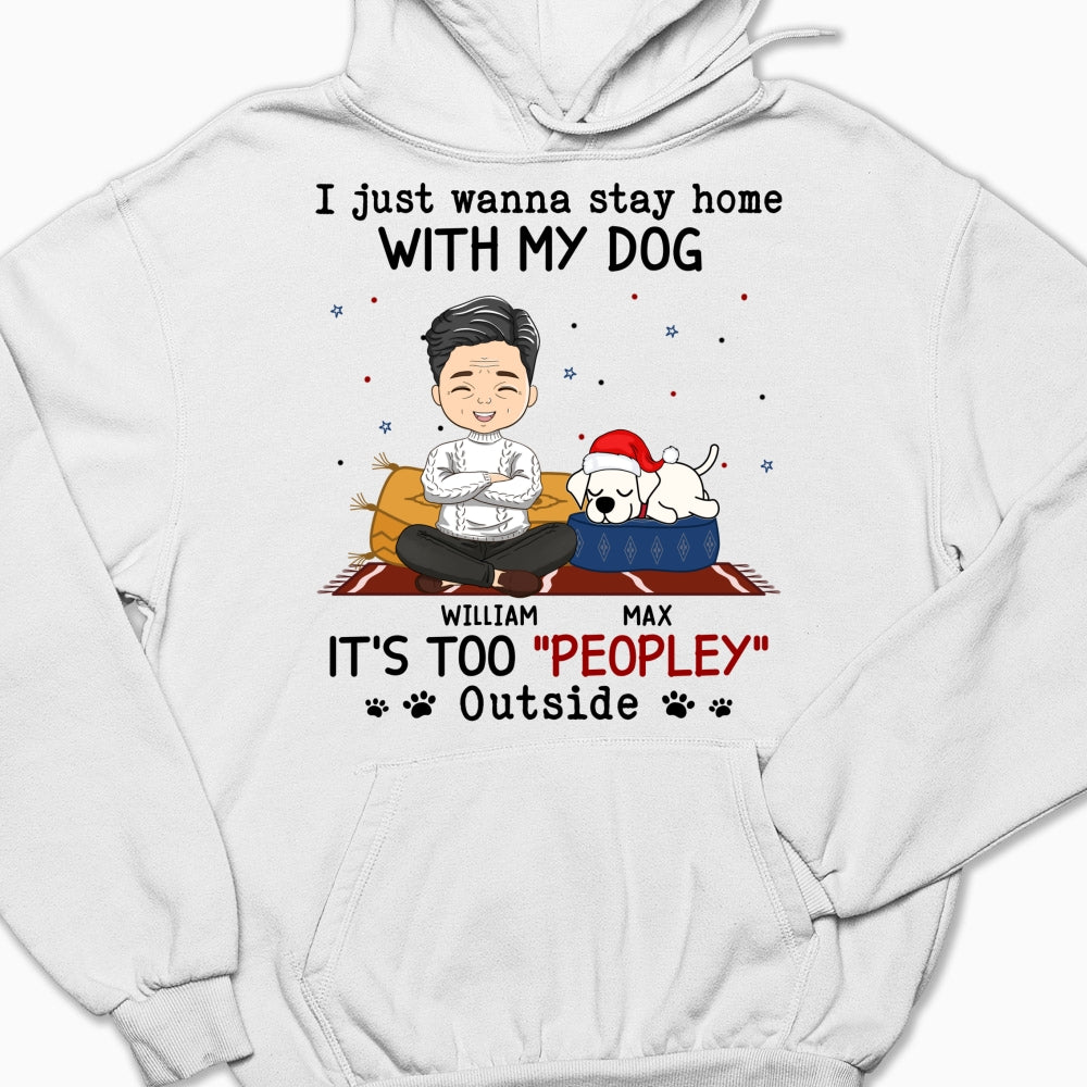 It's Crowded Outside - Personalized Custom Hoodie for Pet Lovers
