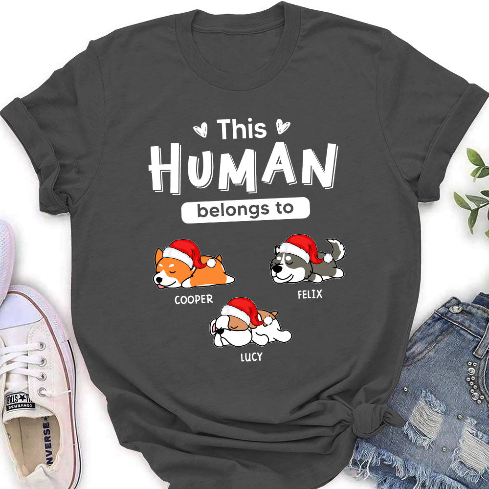 Customizable Sleeping Dogs Personalized Women's T-shirt - Ideal Gift for Pet Lovers