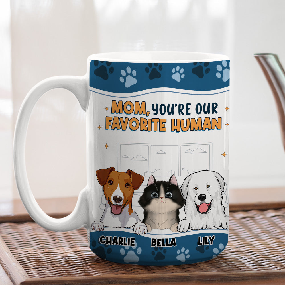 Personalized 'I Love You The Most' Ver Pet Custom Coffee Mug