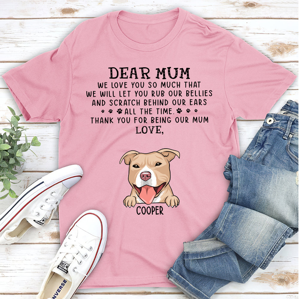 Personalized Custom Unisex 'Love You So Much' Pet Lover T-shirt