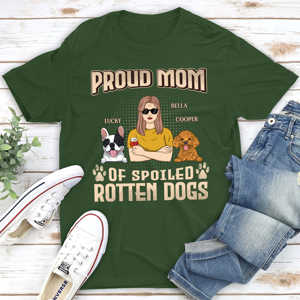 Customizable Unisex T-shirt: Proud Parents of Spoiled Dogs