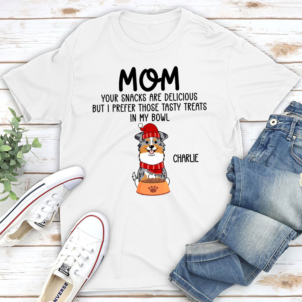 Delicious Snacks-themed Personalized Unisex T-shirt - Ideal Gift for Pet Lovers