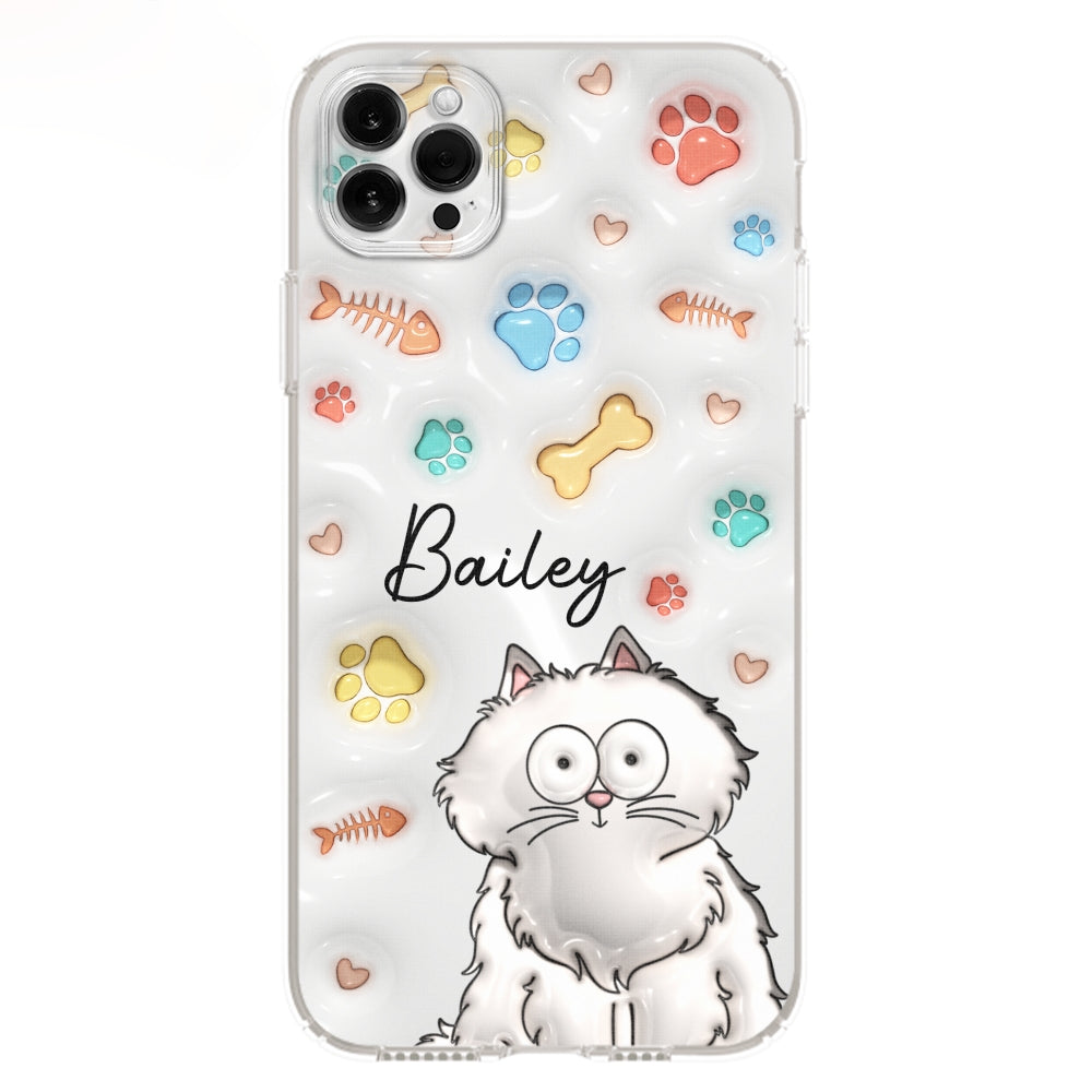 Personalized 3D Inflated Effect Custom Phone Case for Your Fur Babies and Loved Ones