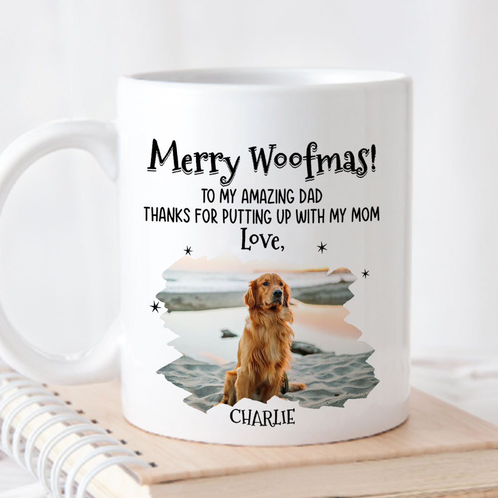 Personalized Christmas Dog Coffee Mug - Ideal Gift for Pet Lovers