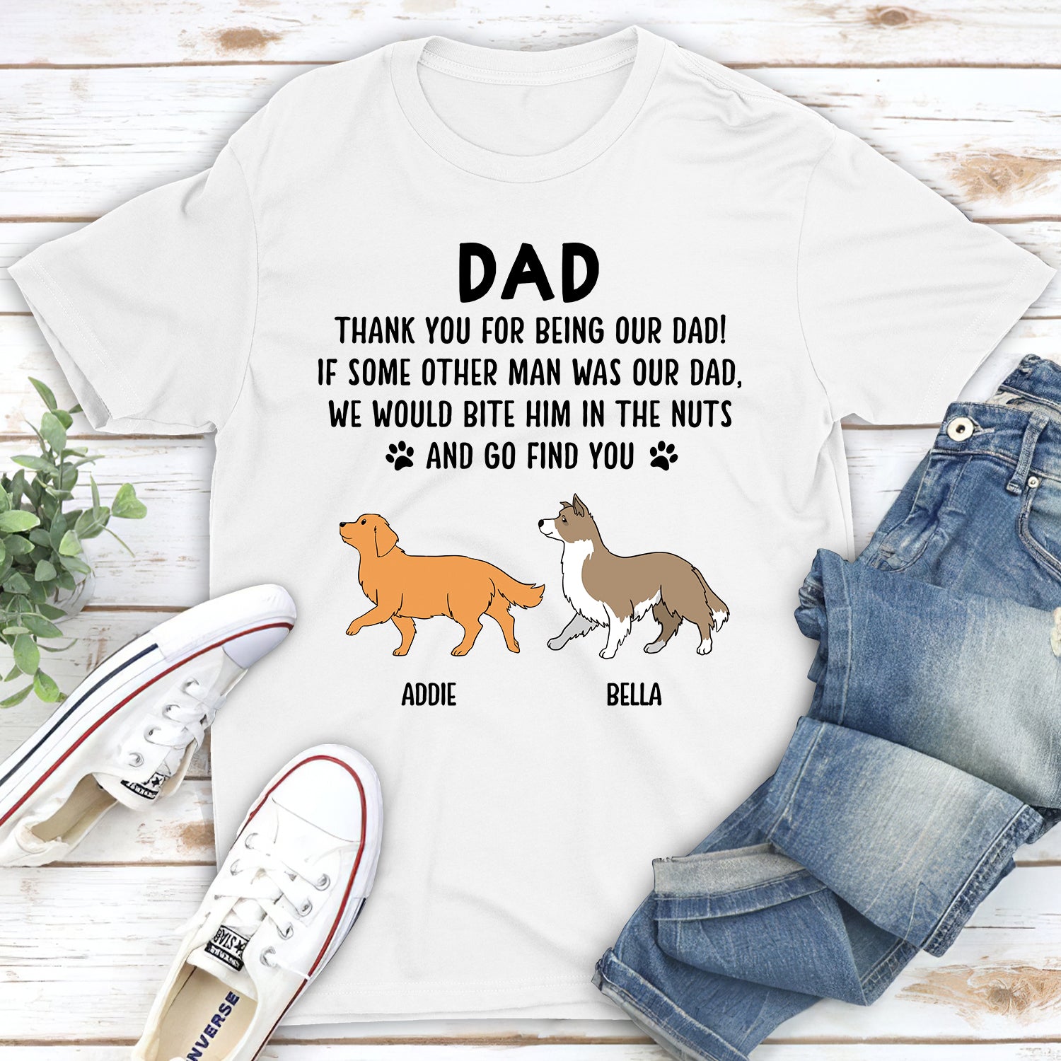 Thank You For - Customizable Unisex Personalized Pet Lover T-shirt